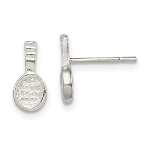 Sterling silver tennis racquet - silver,