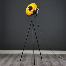 Photography Style Floor Lamp Tripod Base Living Room Lamp Vintage Light LED Bulb