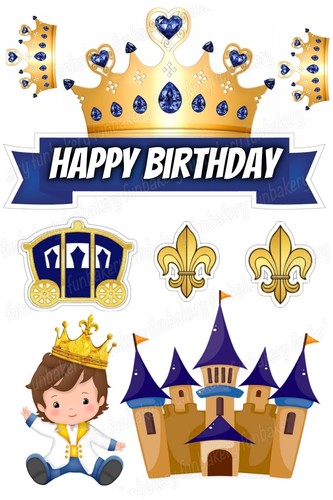 Prince castle cake - prince, topper