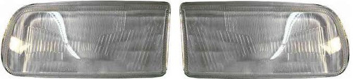 Headlight glass lens pair left - glass,