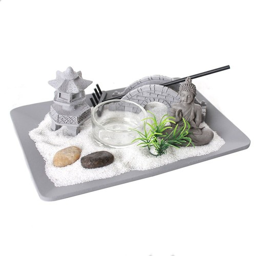 Zen garden with - garden, buddha