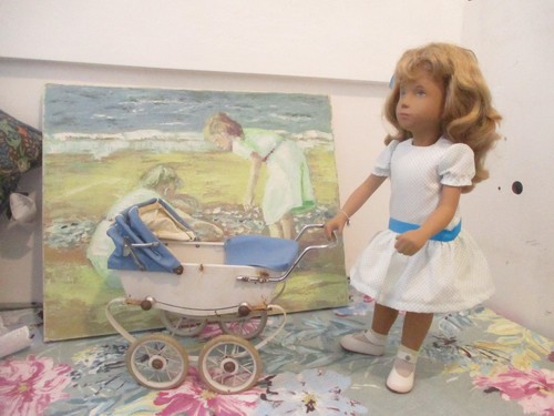 Vintage red france dolls - red,