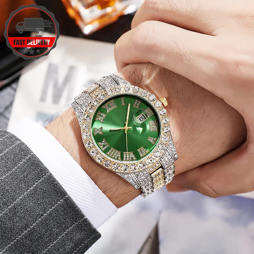 Iced out watch - men, luxury