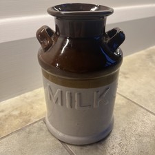 Vintage Glazed Ceramic Milk