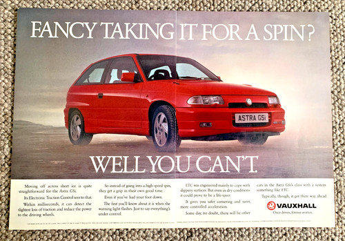 Vauxhall astra gsi frameable - astra,