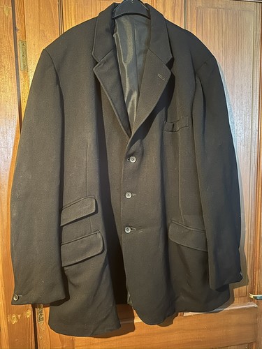 Men black wool - black,