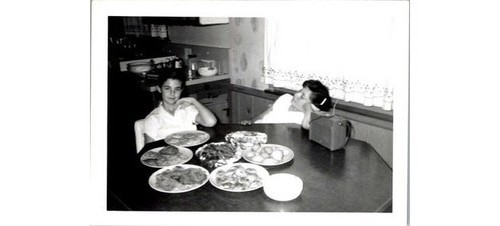1960s girls dinner table - 1960s, at