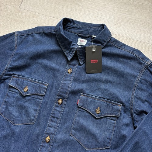Bnwt levi denim shirt blue - shirt,