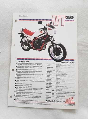 Honda vt250f motorcycle sales - vt250f,