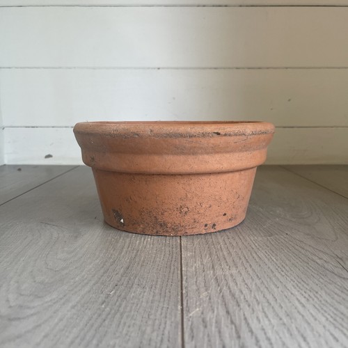 Vintage terracotta pot 18cm - terracotta,