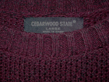 CEDARWOOD State Jumper  - Mens Size L  - Plumb -  Round Neck -Casual wear