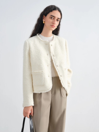 Women white wool - women's,