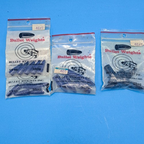 Bullet weights fishing sinkers - bullet,
