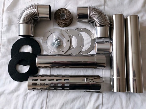 Flue exit kit heavyweight - kit, 60mm