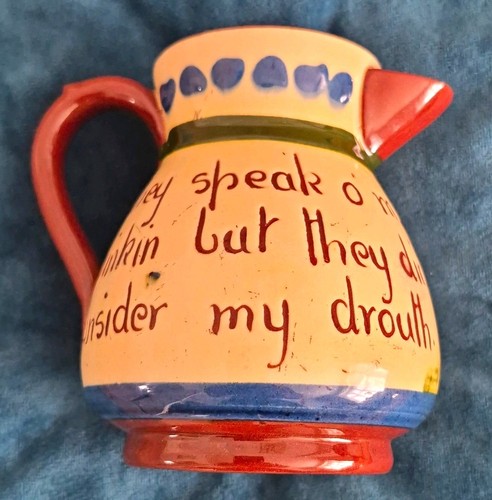 Longpark art pottery creamer - art,