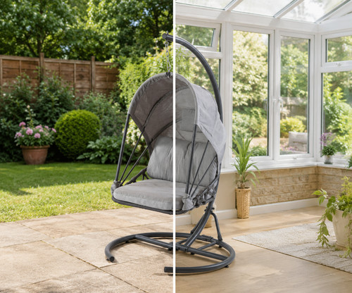 Hanging chair folding - chair, padded