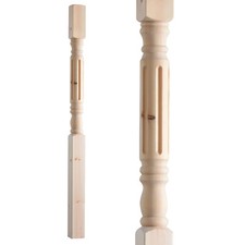 Fluted Rolling Pin Stair Newel