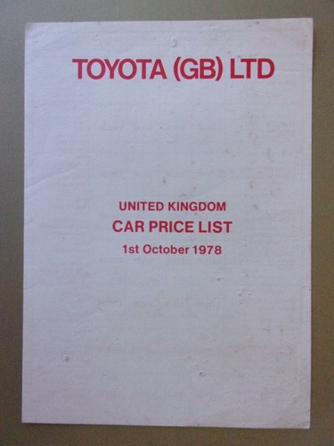 Toyota range orig 1978 mkt - toyota,