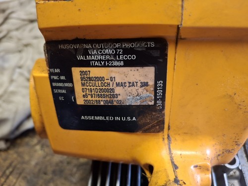 Mcculloch 338 chainsaw parts - 338,
