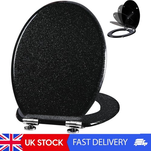Glitter toilet seat molded - glitter,