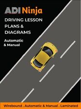 Driving lesson plans for driving instructors AUTO & MANUAL- slight seconds