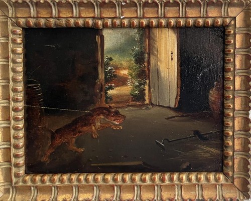 Antique oil painting - oil,