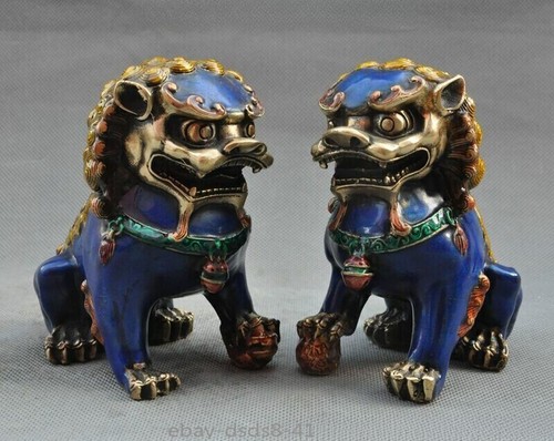 Old pair fengshui bronze - old,