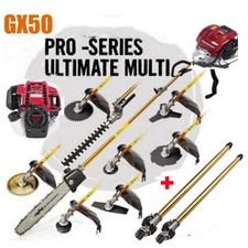 GX50 4-strokes brush cutter lawn mower gas hedge strimmer grass weedeater 2poles