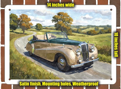 Metal sign 1950 daimler - metal,
