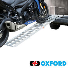 Oxford Aluminium Wide Motorcycle Folding Loading Ramp Motorbike 2.1M x 27.5cm