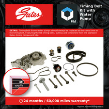 Timing Belt & Water Pump Kit fits VW TOURAN 5T1 1.4 2015 on Set Gates VOLKSWAGEN