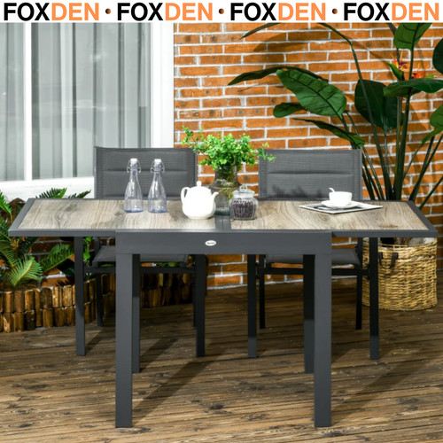 Extending garden dining table - garden,
