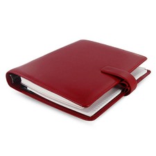 1x Filofax A5 Metropol Organiser Planner Notebook Diary Book Red Leather Fashion