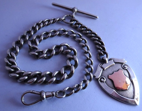 Antique solid silver pocket