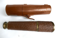 Vintage Brass Telescope 3 Draw 30” Maritime Spyglass with original case