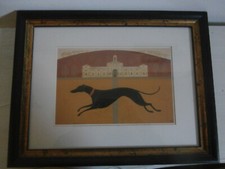 GREYHOUND IN STATELY HOME