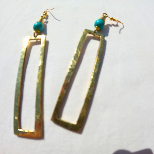 African brass beaded - brass,