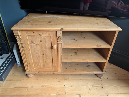 Vintage pine display shelving - vintage,