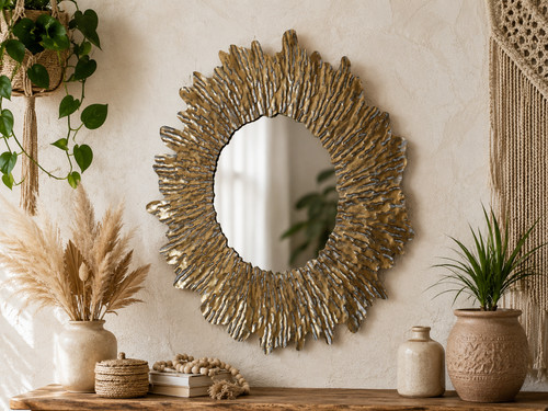 Antique gold sunburst - gold,