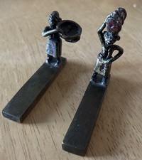 African Brass Ashanti Gold Weights ~ painted