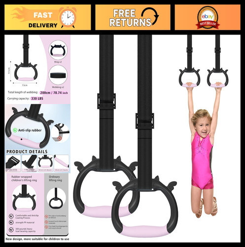 Adjustable gymnastics rings - gymnastics,
