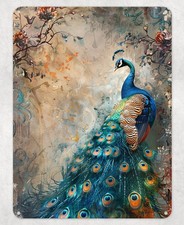 Abstract Peacock Bird Metal