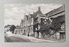 Vintage Postcard - Library and Stuart House, Liskeard, Cornwall - Posted 1904