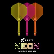 K-Flex Neon One Piece Moulded Dart Flights by Target - No6