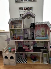 Large Wooden Doll House Mansion Very Good Condition