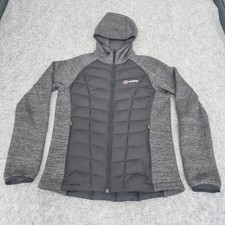 Berghaus Jacket Men Small Grey Duneline Hybrid Hydroloft Puffer Insulated Hooded