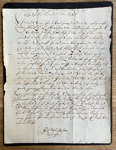1691 papal death decree pope - death,