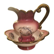 Large ceramic jug & bowl set