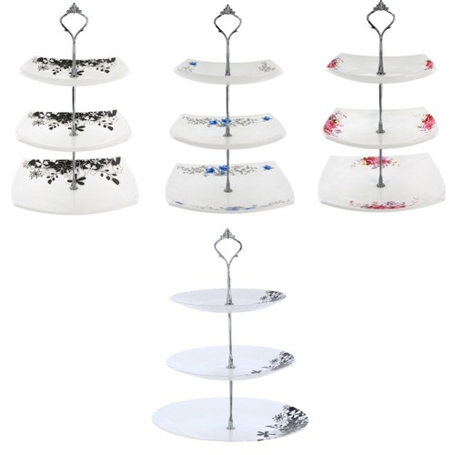 Tier cake stand floral - cake,