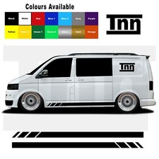 Side Stripes Stickers Decals For VW Volkswagen Transporter T4 T5 T6 Campervan 